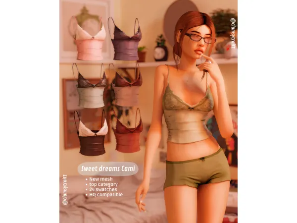 Alpha Sleep over Clothing set by tauve - The Sims 4 Custom Content