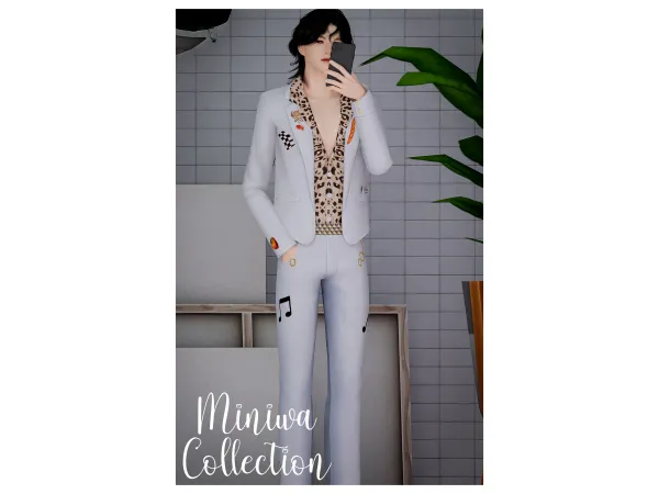 Alpha BTS YOONGI THAT THAT OUTFIT by Tsumiki Miniwa - The Sims 4 Custom Content