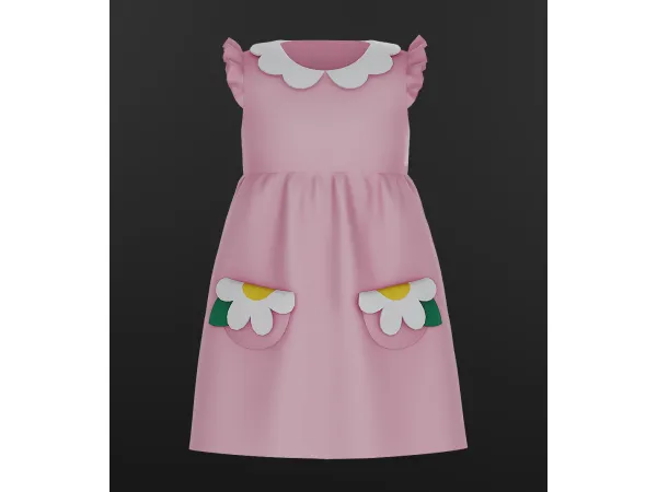 Mix Toddler Violet Dress by Talarian - The Sims 4 Custom Content