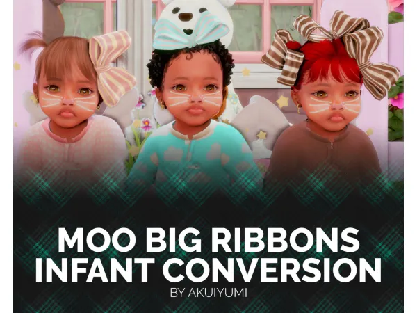 Mix Moo Ribbons by Akuiyumi - The Sims 4 Custom Content