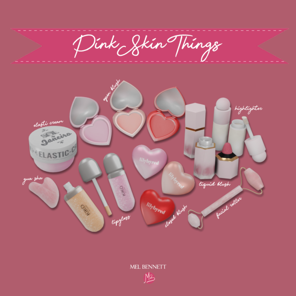 Mix Sims 4 Pink Skin Things by melbennett - The Sims 4 Custom Content