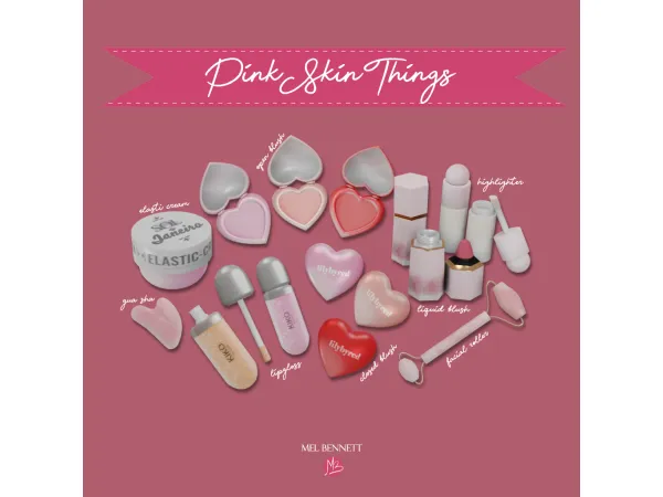 Mix Sims 4 Pink Skin Things - The Sims 4 Custom Content