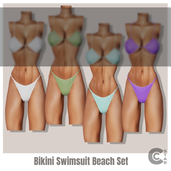 Alpha Bikini Swimsuit Bottom by cool_content_star - The Sims 4 Custom Content