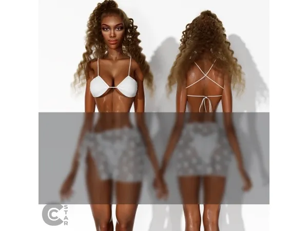 Alpha Bikini Swimsuit Top cool_content_star - The Sims 4 Custom Content