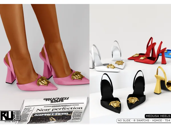 Alpha Medusa Heels - The Sims 4 Custom Content