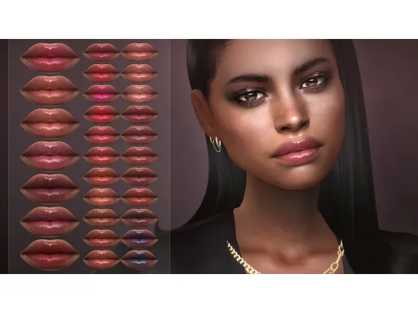 Alpha Provirus Lipstick by Remussirion - The Sims 4 Custom Content