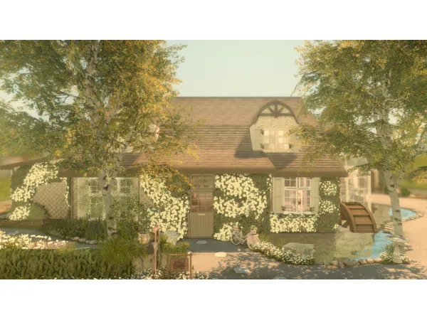 Maxis Match Willow Cottage by SimmerVlogs - The Sims 4 Custom Content