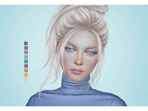 Alpha Kaya Eyeshadow by Soloriya - The Sims 4 Custom Content