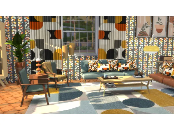 Maxis Match FabFusion Open Living by SimsClutterChaos - The Sims 4 Custom Content