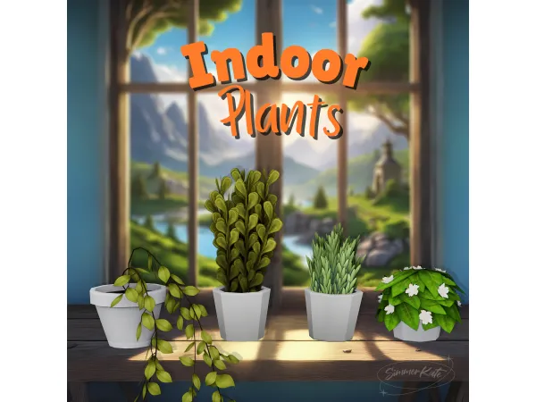 Alpha mm indoor plants - The Sims 4 Custom Content