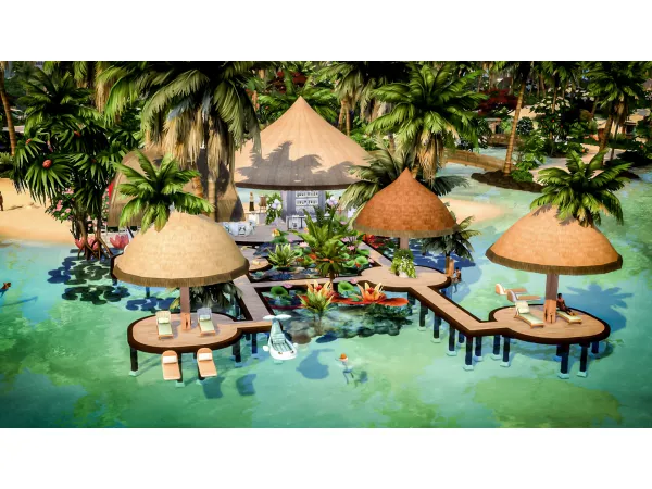 Maxis Match Wedding on The Beach by Danuta720 - The Sims 4 Custom Content