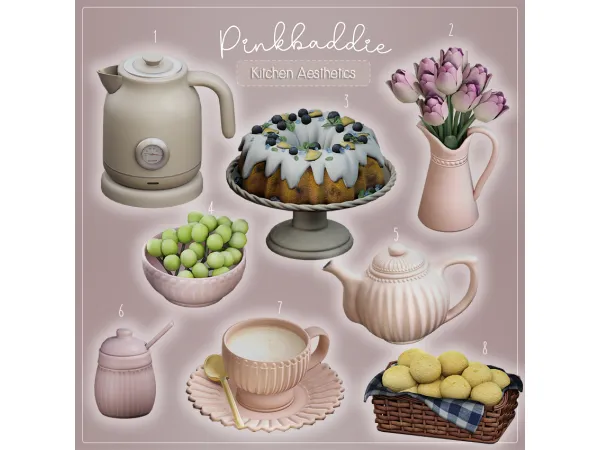 Alpha Kitchen Aesthetics - The Sims 4 Custom Content