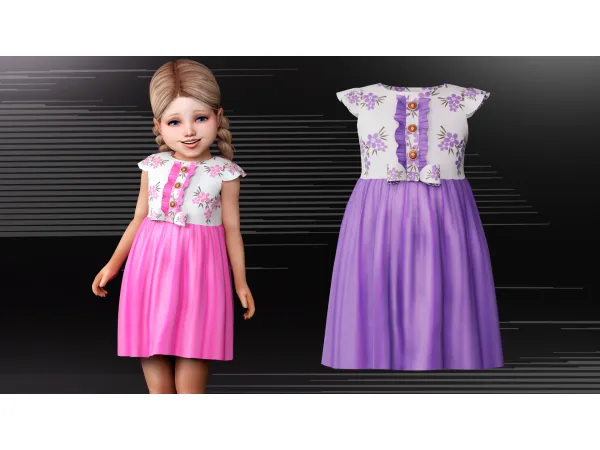 Alpha Nora Dress by Garfiel - The Sims 4 Custom Content