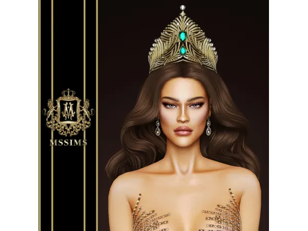 Alpha MARIMA CROWN by MSSIMS - The Sims 4 Custom Content