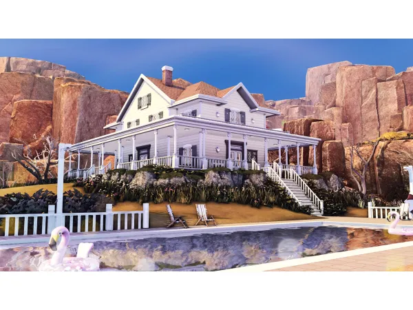 Mix Pastel House by simZmora - The Sims 4 Custom Content