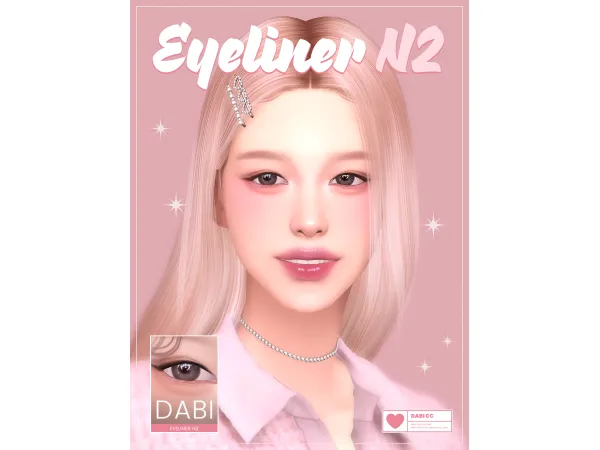 Maxis Match Eyeliner N2 by always DABI - The Sims 4 Custom Content