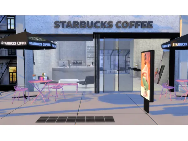 Alpha STARBUCKS VOGUE by simsmiaa - The Sims 4 Custom Content