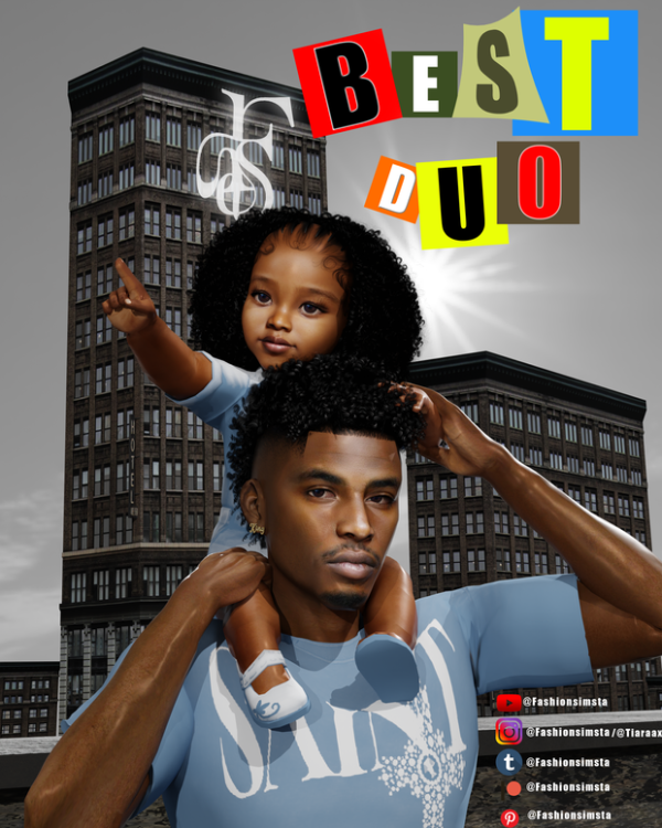 Alpha Best Duo Skin Pack by simsfinds - The Sims 4 Custom Content