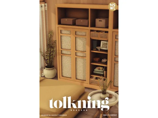 Maxis Match tolkning Dresser by nostylesimsstudio - The Sims 4 Custom Content