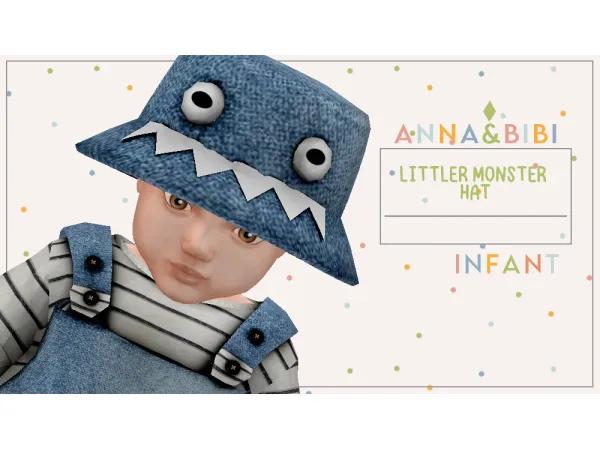 Mix Littler monster hat INFANT AnnaBibi - The Sims 4 Custom Content