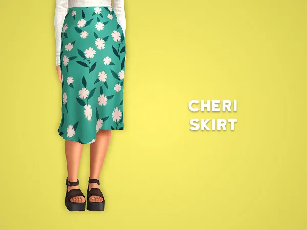 Maxis Match cheri skirt by whirliko - The Sims 4 Custom Content