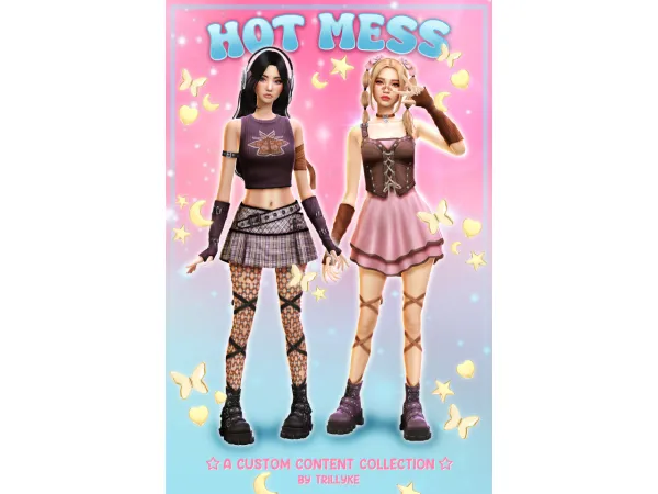 Maxis Match HOT MESS by Trillyke - The Sims 4 Custom Content