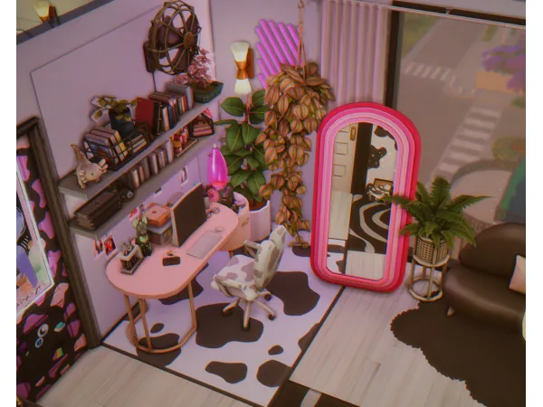 Maxis Match Singapore artist penthouse Lovestruck by lollisimsi - The Sims 4 Custom Content