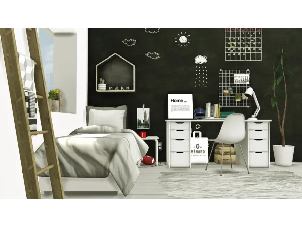 Scandinavian-Style Boys Room