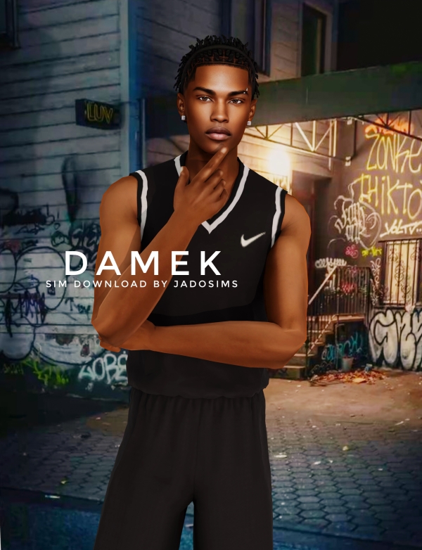 Alpha Damek (Sim Download) by shopwithflynnn - The Sims 4 Custom Content