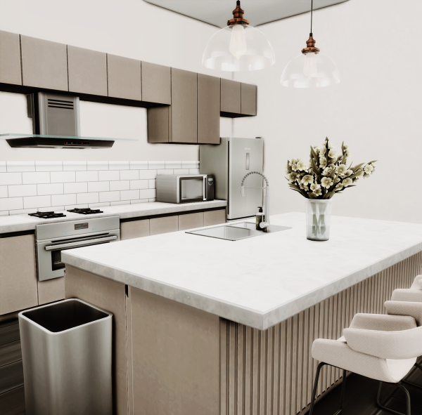 Alpha Cityscape Apartments Build by simsfinds - The Sims 4 Custom Content