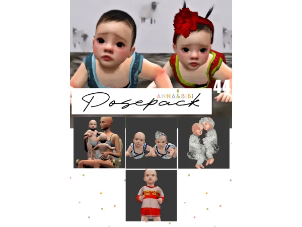 Mix Posepack_044 [AnnaBibi] - The Sims 4 Custom Content