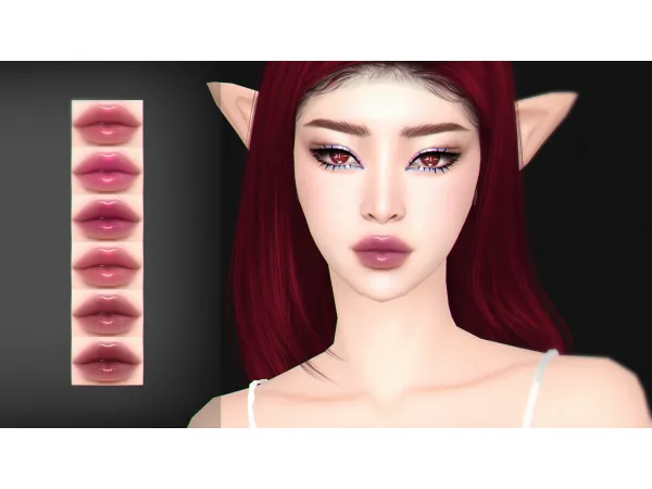 Alpha Pudin Lipstick by Kikuruacchi - The Sims 4 Custom Content