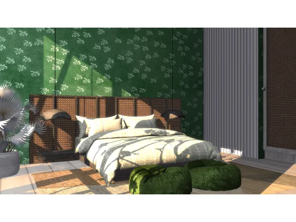Alpha Turtle Wallpaper by SimspirationBuilds - The Sims 4 Custom Content