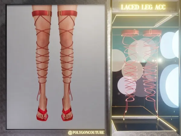 Maxis Match Laced Leg Acc - The Sims 4 Custom Content