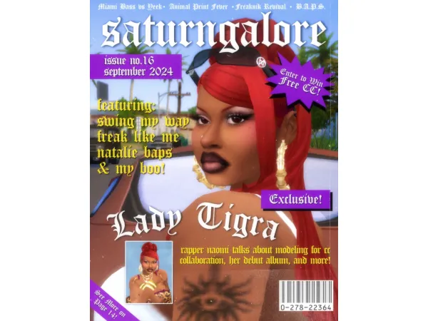 Mix lady tigra collection by saturngalore - The Sims 4 Custom Content