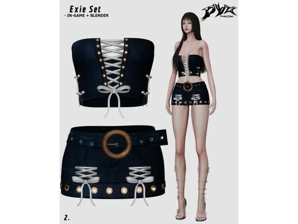 Alpha 2h4y collection Exie Set - The Sims 4 Custom Content