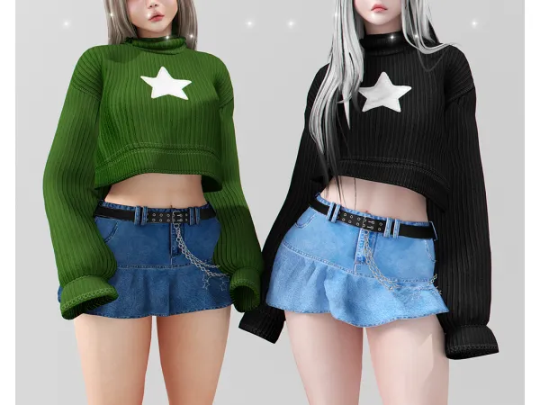 Alpha Cake cloud set - The Sims 4 Custom Content