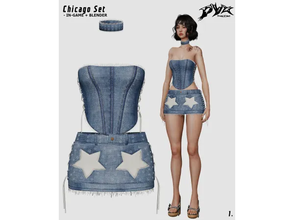 Alpha 2H4Y COLLECTION Chicago Set - The Sims 4 Custom Content