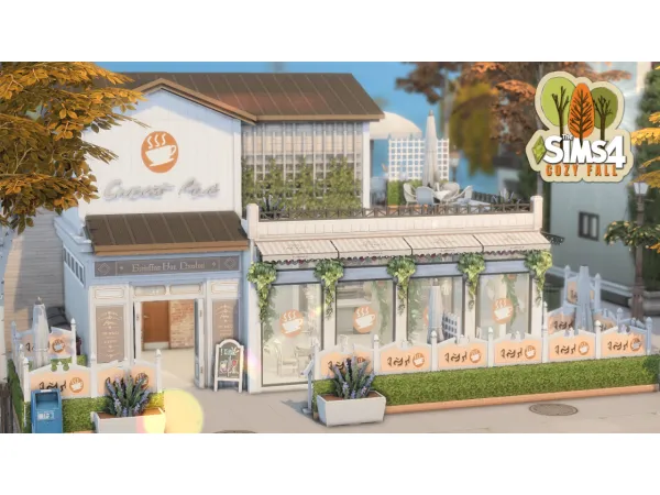 Maxis Match Garden Cafe by bojanasimsyt - The Sims 4 Custom Content
