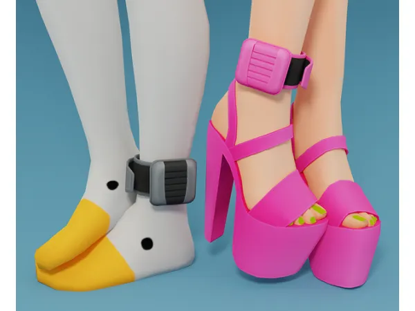 Mix Tamper Proof Ankle Monitors by Saruin - The Sims 4 Custom Content
