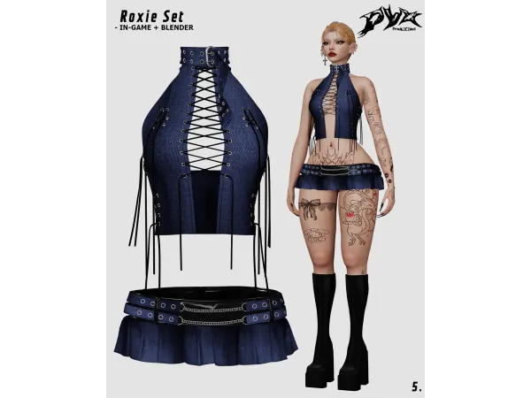 Alpha 2h4y collection Rexie Set - The Sims 4 Custom Content