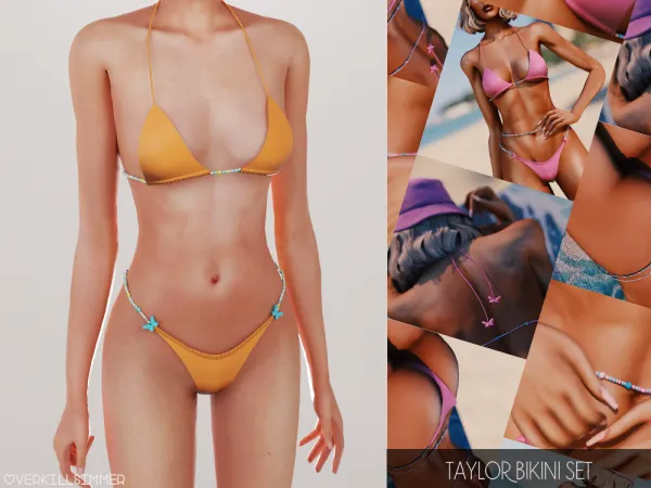 Alpha Taylor bikini set - The Sims 4 Custom Content