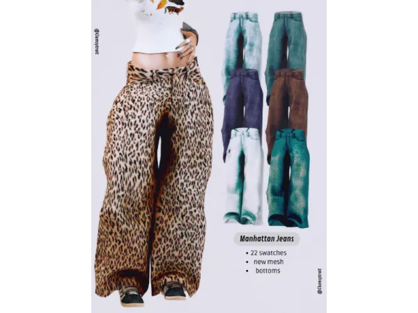 Alpha Manhattan Jeans by Taüve - The Sims 4 Custom Content