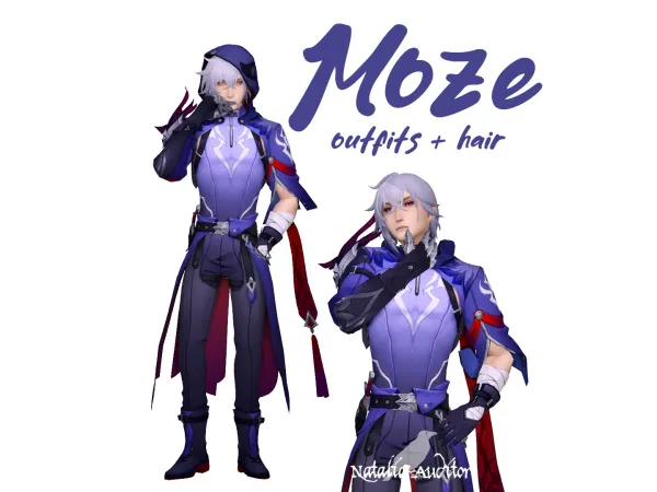 Maxis Match Moze set Auditore by Natalia - The Sims 4 Custom Content