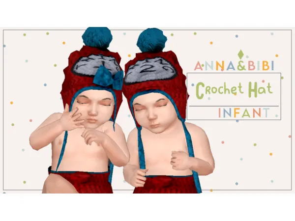 Alpha Thing1 thing 2 Crochet hat diaper_INFANT [AnnaBibi] - The Sims 4 Custom Content