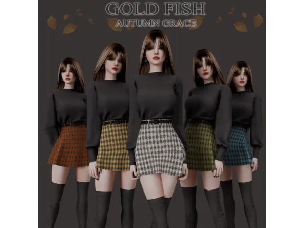 Alpha GoldFish Autumn Grace by GoldFishSims - The Sims 4 Custom Content