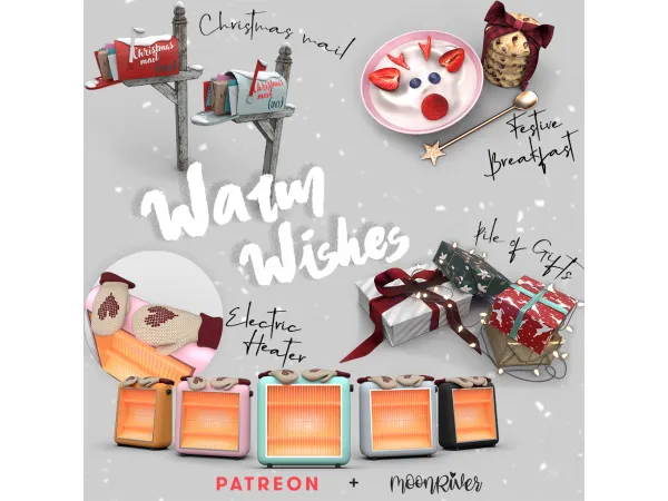 Alpha Warm Wishes set by MoonRiver - The Sims 4 custom content