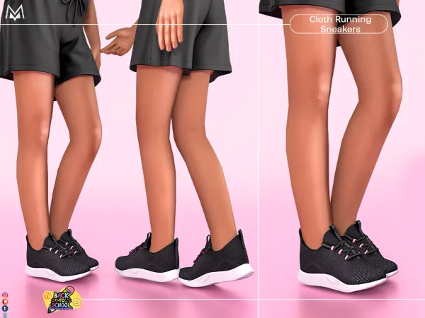 Mix Cloth Running Sneakers (Child) S385 - The Sims 4 Custom Content