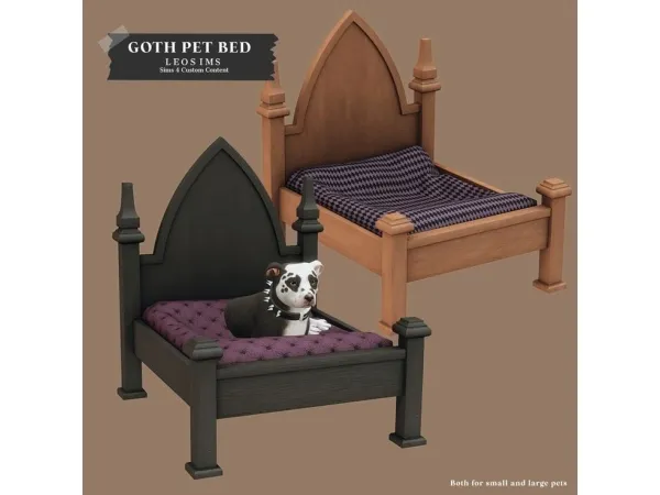 Mix Goth Pet Beds - The Sims 4 Custom Content