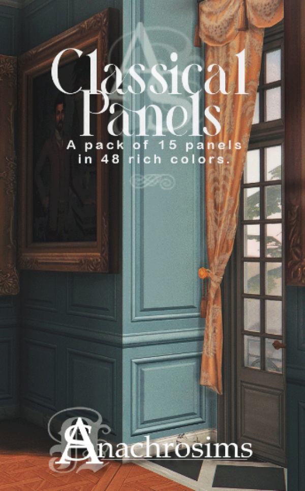 Mix CLASSICAL PANELS SET by simsfinds - The Sims 4 Custom Content